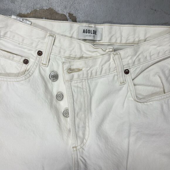 Agolde Cream Denim Jeans LIKE NEW Size 26 - Picture 2 of 4